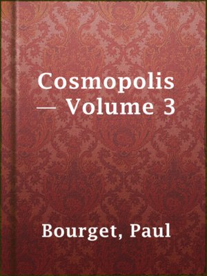 cover image of Cosmopolis — Volume 3